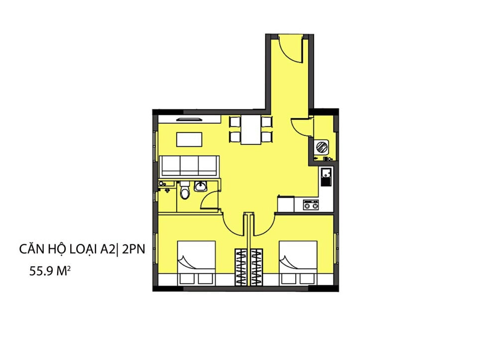 Mặt bằng căn hộ Topaz Celadon City 4