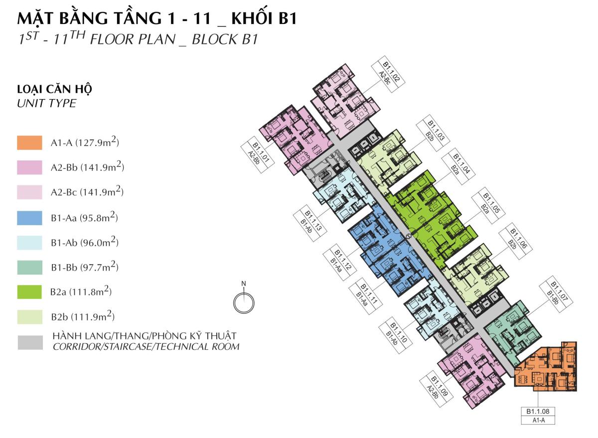 Mặt bằng tầng trệt Diamond Brilliant